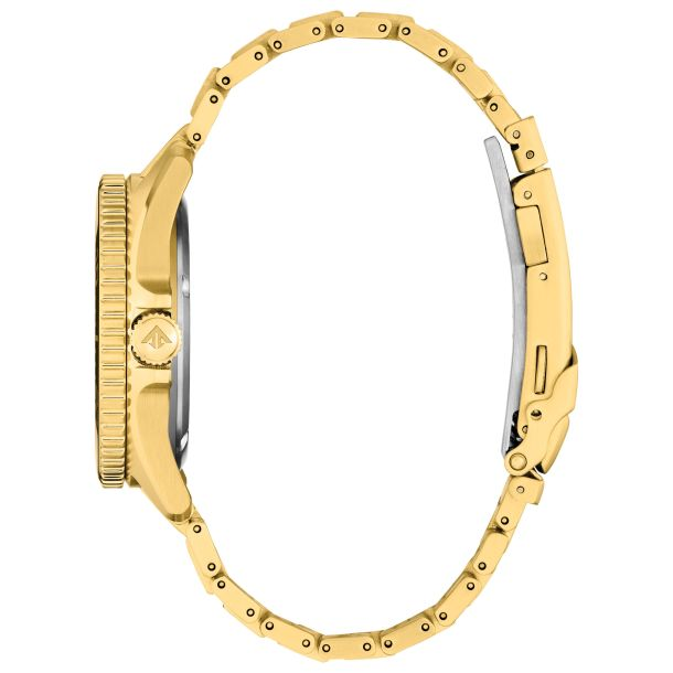 Citizen Men's Promaster Dive Gold-Plated Eco-Drive Green Dial Bracelet Watch