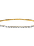 14K Yellow Gold And 1.51 CTW Diamond Flex Bangle Bracelet