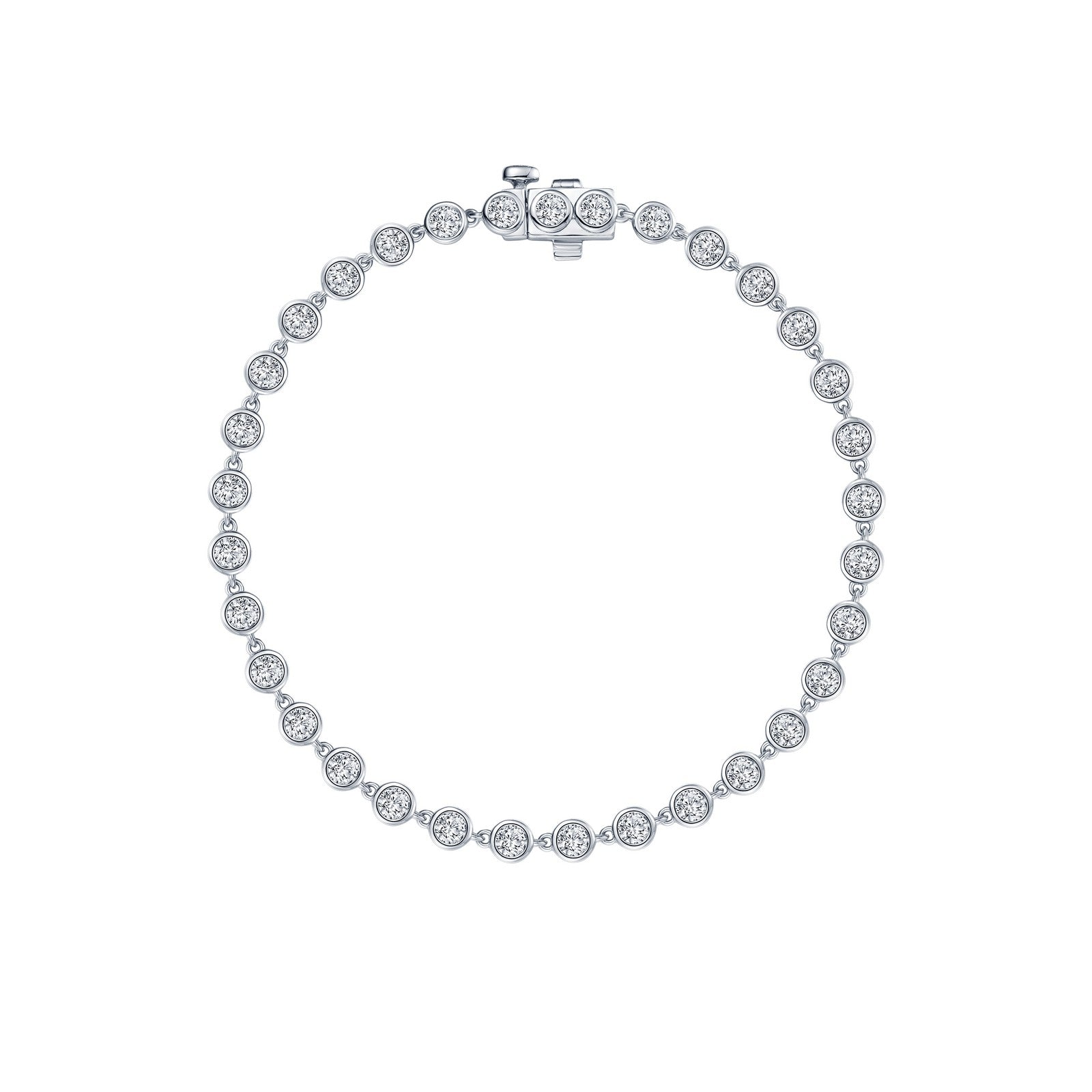 Lafonn 3.52 CTW Simulated Diamond Bezel Tennis Bracelet