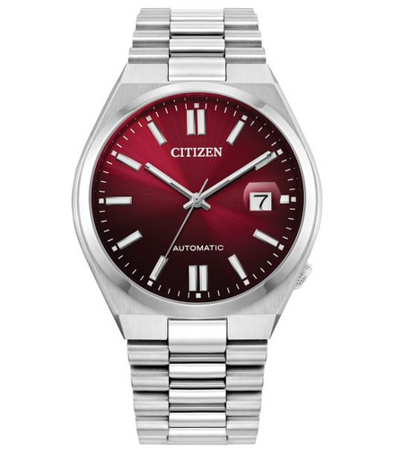 Citizen Tsuyosa Automatic Burgundy Dial Stainless Steel Bracelet