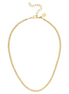 Susan Shaw 24K Yellow Gold Triple Plated Beaded Necklace 15"
