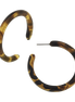 Susan Shaw Small Tortoise Shell Hoop Earrings