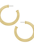Susan Shaw Textured Open Circle Hoop Earrings