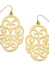 Susan Shaw Leaf Cut Out Earrings