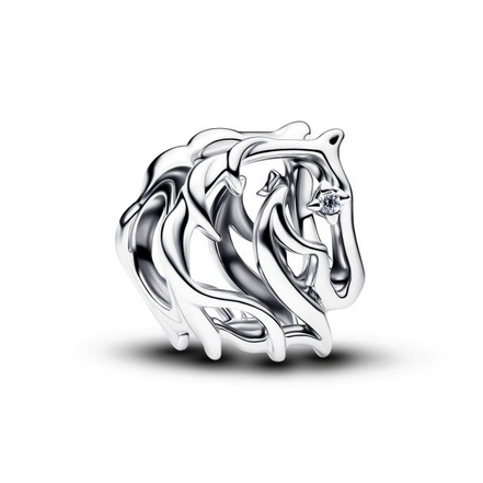 Pandora Moments Silver Horse Openwork Charm