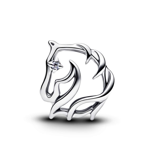 Pandora Moments Silver Horse Openwork Charm