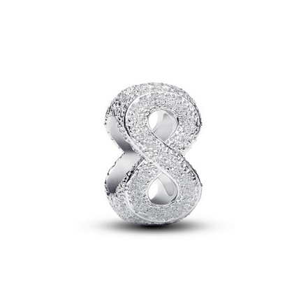 Pandora Moments Textured Infinity Symbol Mini Charm