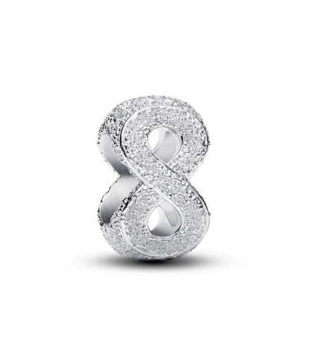 Pandora Moments Textured Infinity Symbol Mini Charm