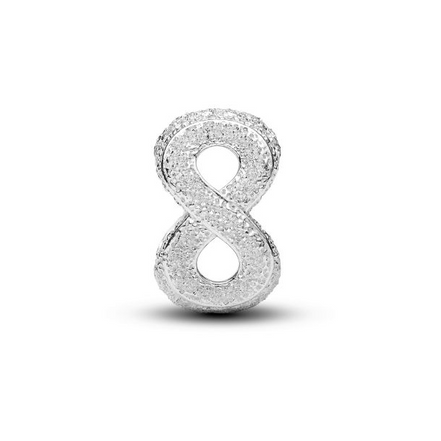 Pandora Moments Textured Infinity Symbol Mini Charm