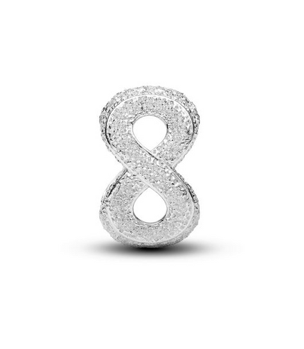 Pandora Moments Textured Infinity Symbol Mini Charm
