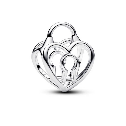 Pandora Moments Openwork Heart Padlock Charm