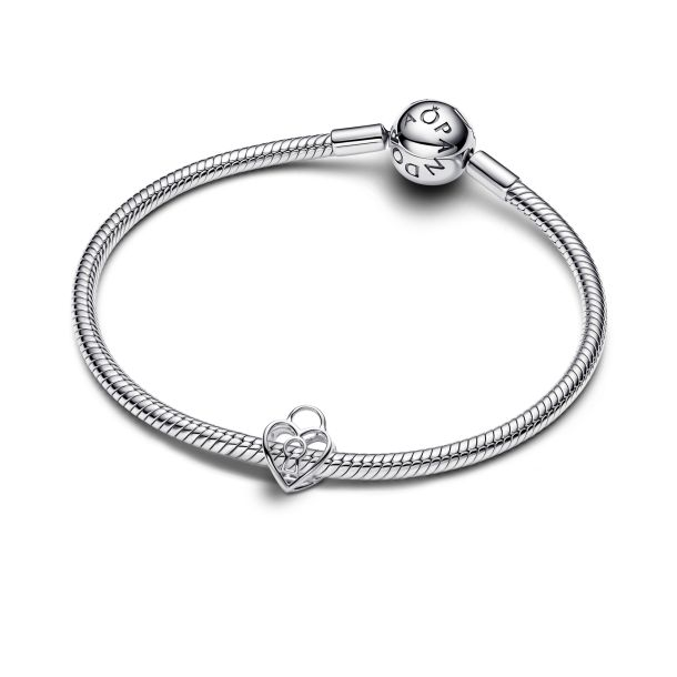 Pandora Moments Openwork Heart Padlock Charm