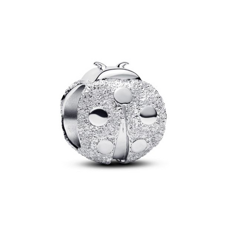 Pandora Moments Textured Ladybird Mini Charm