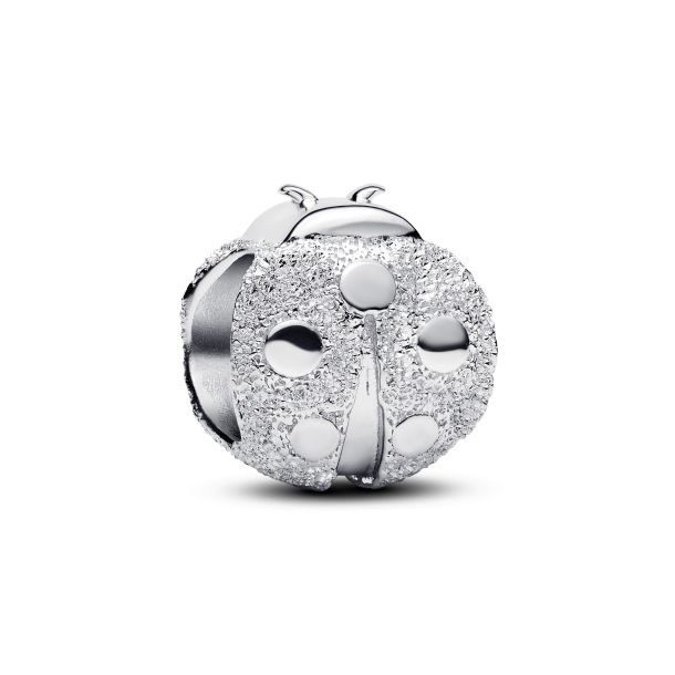 Pandora Moments Textured Ladybird Mini Charm