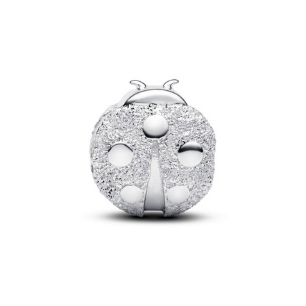 Pandora Moments Textured Ladybird Mini Charm