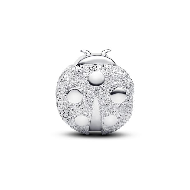 Pandora Moments Textured Ladybird Mini Charm