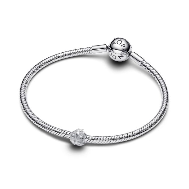 Pandora Moments Textured Ladybird Mini Charm