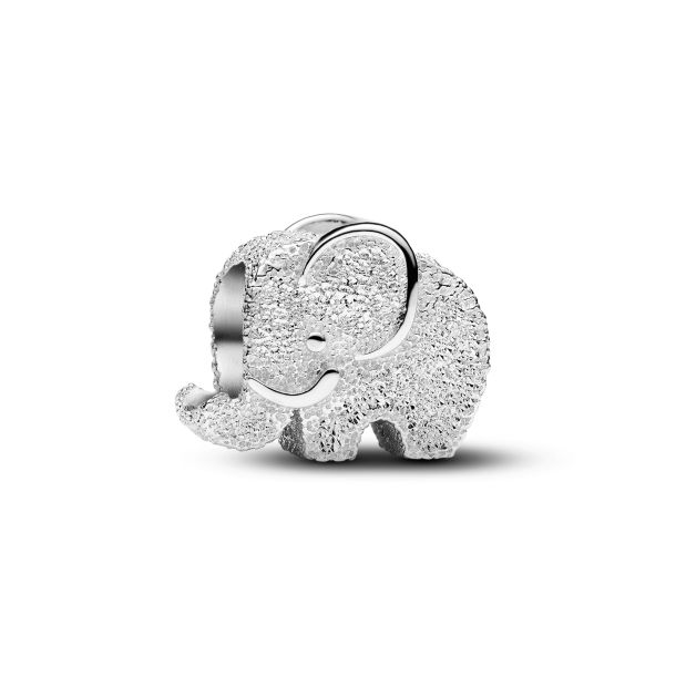 Pandora Moments Textured Elephant Mini Charm