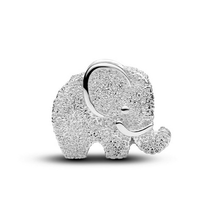 Pandora Moments Textured Elephant Mini Charm
