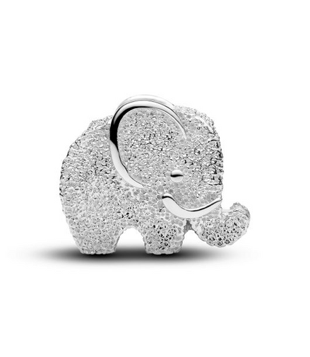 Pandora Moments Textured Elephant Mini Charm