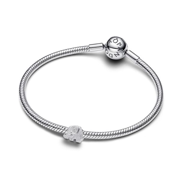 Pandora Moments Textured Elephant Mini Charm