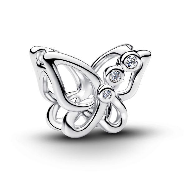 Pandora Moments Silver Butterfly Openwork Charm