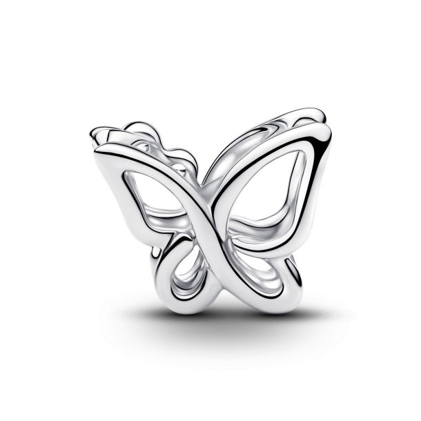 Pandora Moments Silver Butterfly Openwork Charm