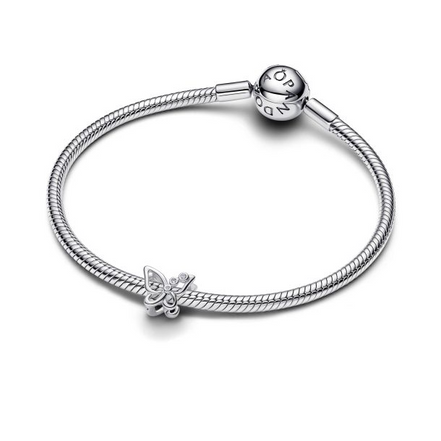 Pandora Moments Silver Butterfly Openwork Charm