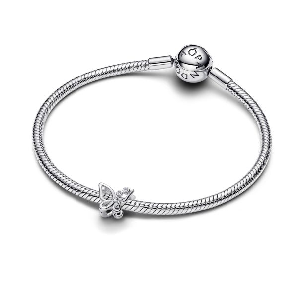 Pandora Moments Silver Butterfly Openwork Charm