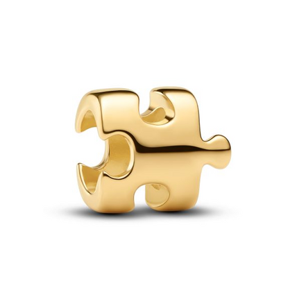Pandora Moments 14K Gold-Plated Puzzle Piece Mini Charm