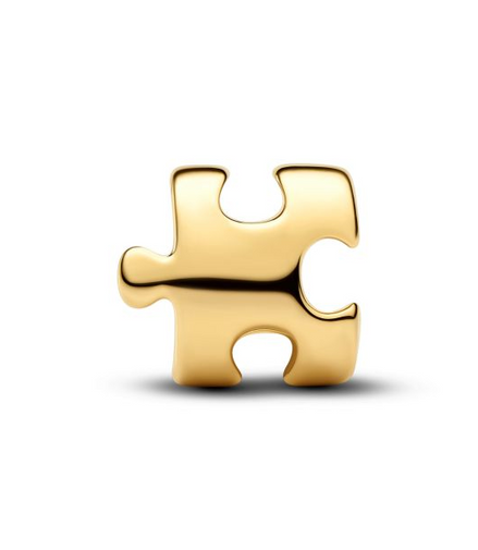 Pandora Moments 14K Gold-Plated Puzzle Piece Mini Charm