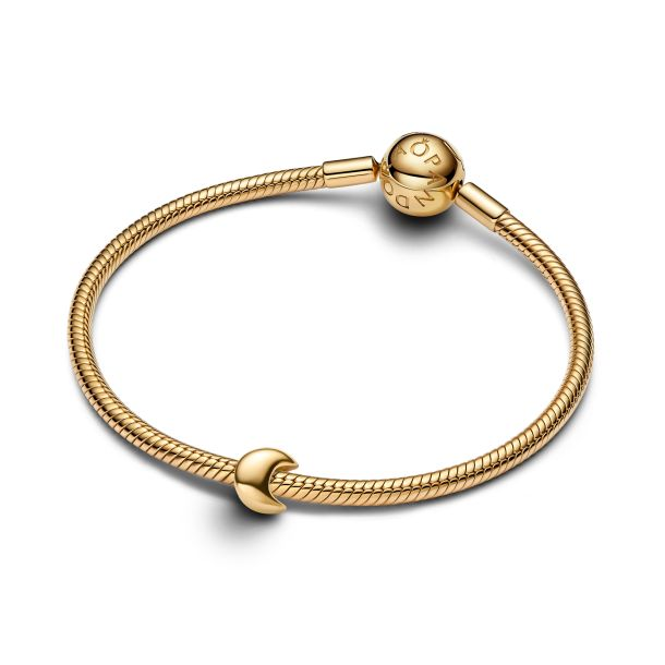 Pandora Me/ Moments 14K Gold-Plated Moon Mini Charm