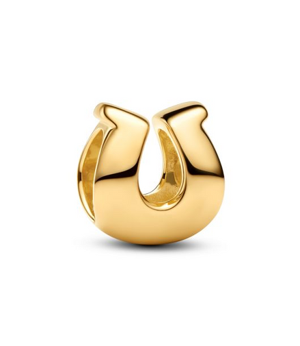Pandora Moments 14K Gold-Plated Horseshoe Mini Charm