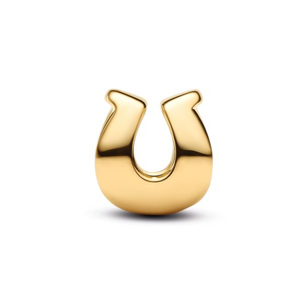 Pandora Moments 14K Gold-Plated Horseshoe Mini Charm