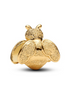 Pandora Moments 14K Gold-Plated Textured Bee Mini Charm
