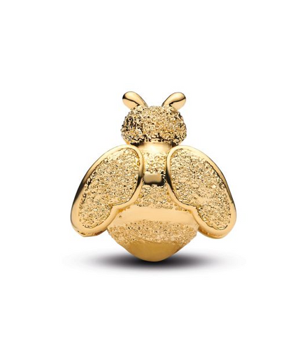 Pandora Moments 14K Gold-Plated Textured Bee Mini Charm