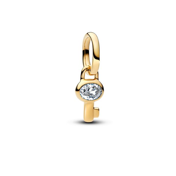 Pandora ME 14K Gold-Plated Key Mini Dangle Charm