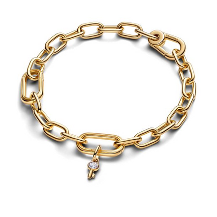 Pandora ME 14K Gold-Plated Key Mini Dangle Charm