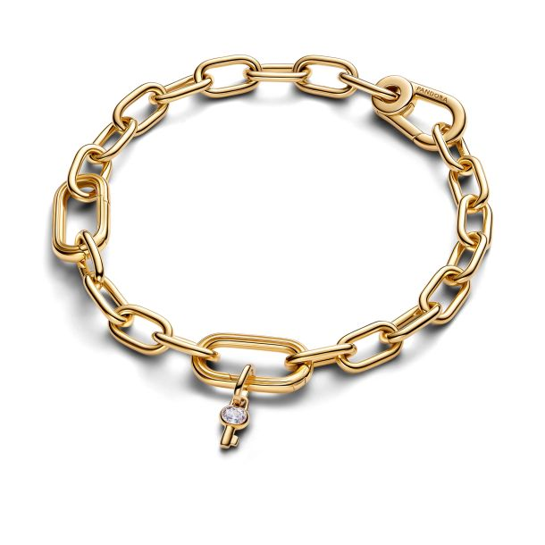 Pandora ME 14K Gold-Plated Key Mini Dangle Charm