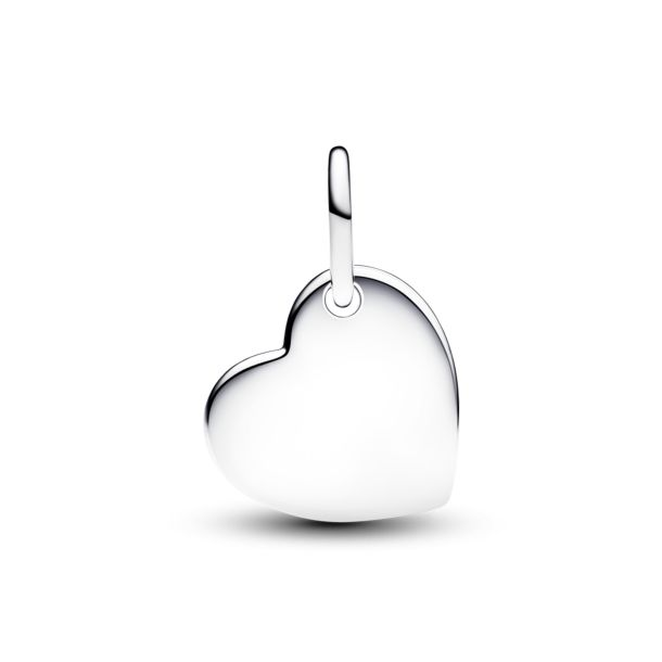 Pandora Moments Silver September Engravable Heart Blue Stone Dangle Charm
