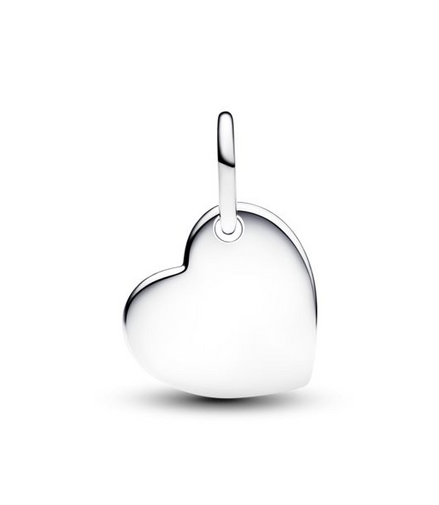 Pandora Moments Silver September Engravable Heart Blue Stone Dangle Charm