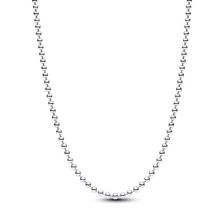 Pandora Moments Silver Ball Chain Necklace 50"