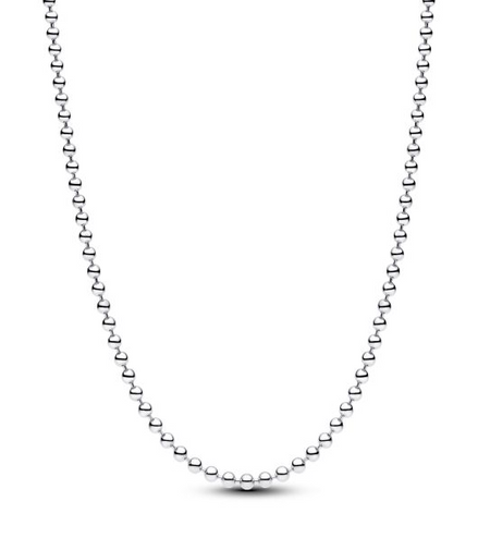 Pandora Moments Silver Ball Chain Necklace 50"