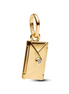 Pandora Moments 14K Gold-Plated Engravable And Openable Envelope Dangle Charm