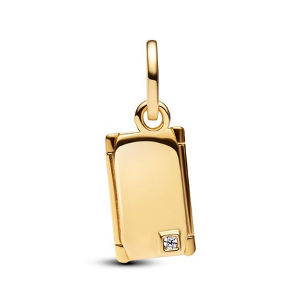 Pandora Moments 14K Gold-Plated Engravable And Openable Envelope Dangle Charm