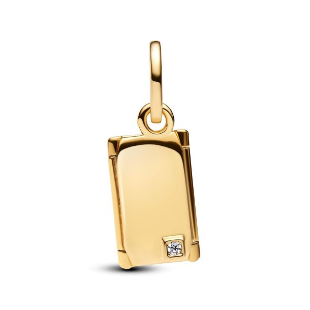 Pandora Moments 14K Gold-Plated Engravable And Openable Envelope Dangle Charm