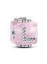 Pandora Moments Pink Murano Glass Love Cube Charm