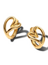 Pandora Essence 14K Gold-Plated Organically Shaped Heart Small Hoop Earrings