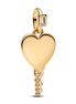 Pandora Moments 14K Gold-Plated  Engravable Heart Key Gold-Plated Pendant Charm