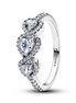 Pandora Timeless Halo Heart Trilogy Ring Size 6